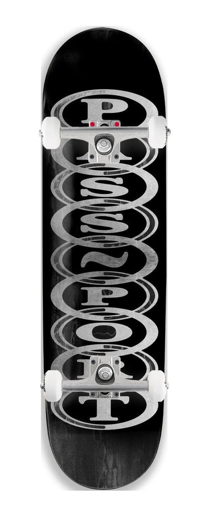 Pass~Port Hoops Black x Venom Custom Complete Skateboard - 8.5"