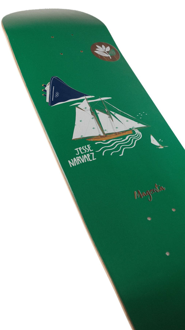 Magenta Jesse Narvaez Nautic Series Skateboard Deck - 8.4