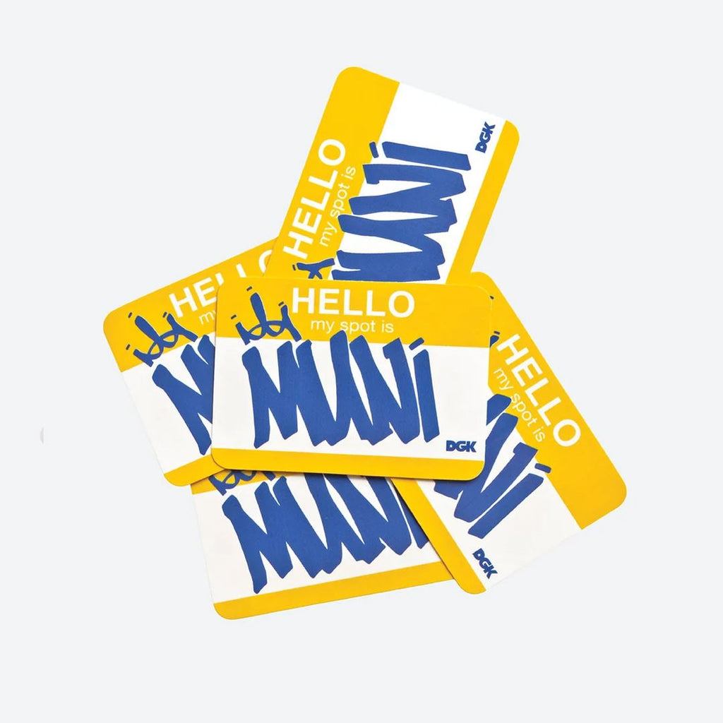 DGK My Spot Is Muni Sticker (5 Pack)