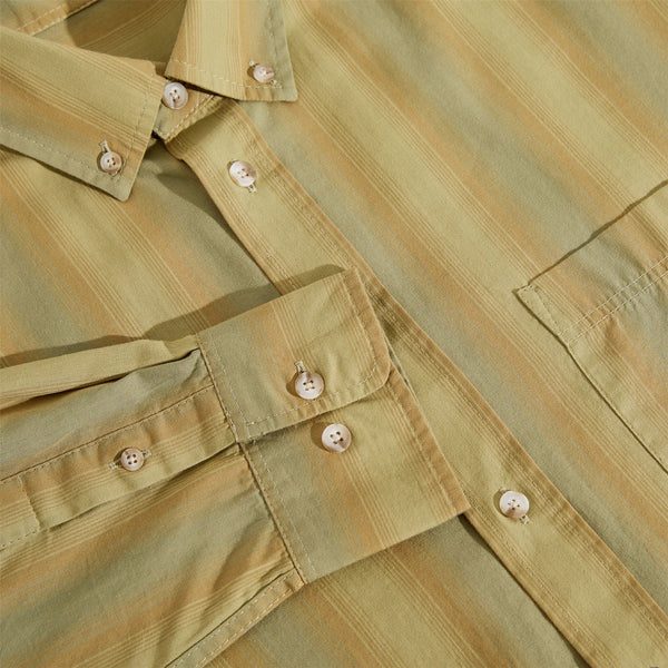 Polar Skate Co Ben LS Shirt (Green Stripe)
