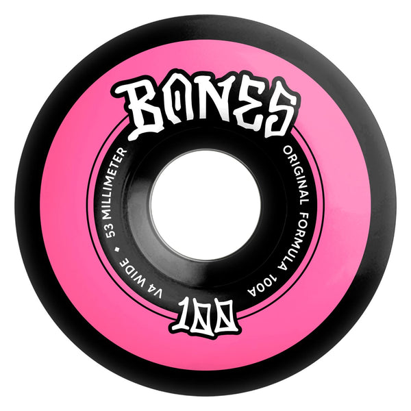 BONES Skateboard Wheels OG Formula V4 100a Black