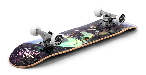 Enuff Skully Hologram Black Complete Skateboard - 7.75