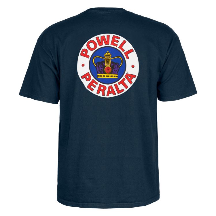 Powell-Peralta Supreme Tee Navy - Skatewarehouse.co.uk