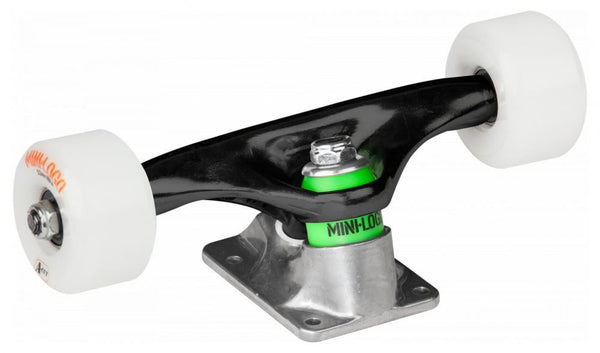 Mini Logo Truck 53mm Wheels Black/Raw Undercarriage Kit  - 7.63