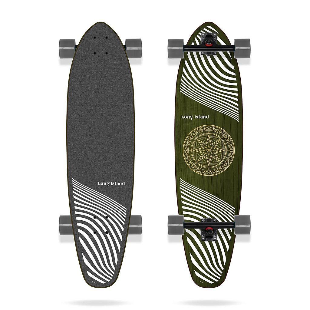 Long Island Bermuda 36"x9" Kicktail Long Island Complete Longboard - 36.0" - Skatewarehouse.co.uk