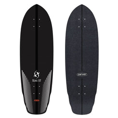 Carver Skateboards 32.5" Black Tip Carbon Surfskate Deck