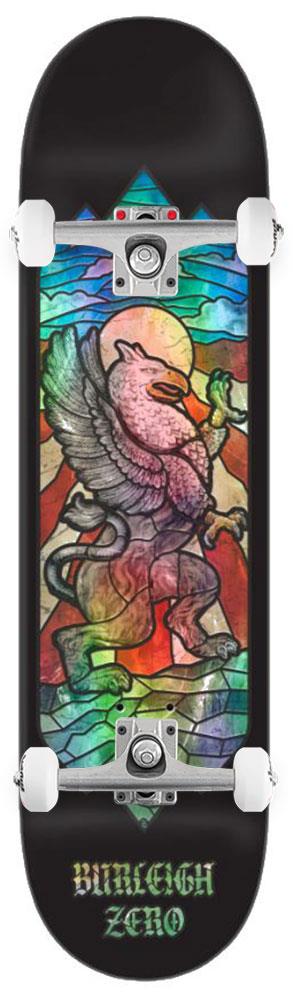 Zero Skateboard Stained Glass Brandon Burleigh x Venom Custom Complete Skateboard - 8.5" - Skatewarehouse.co.uk