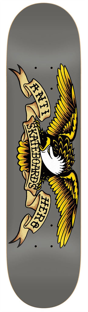 Anti Hero Team Classic Eagle (Grey) Skateboard Deck - 8.25"
