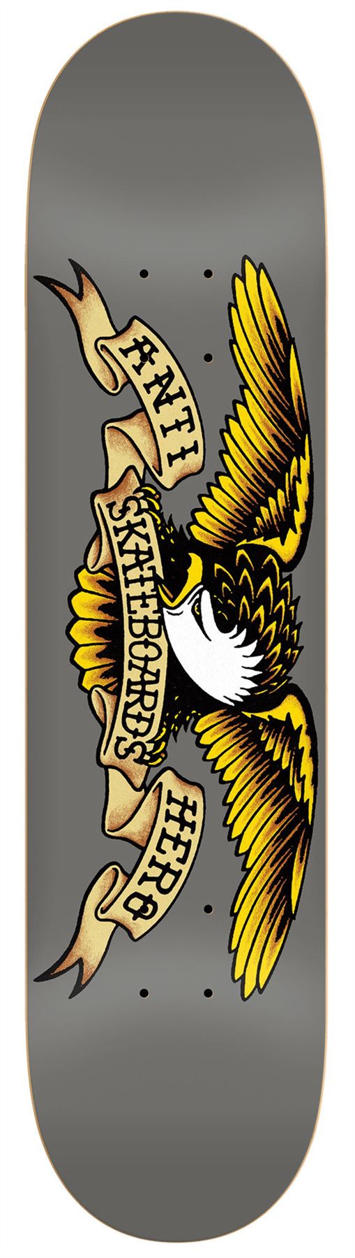 Anti Hero Team Classic Eagle (Grey) Skateboard Deck - 8.25