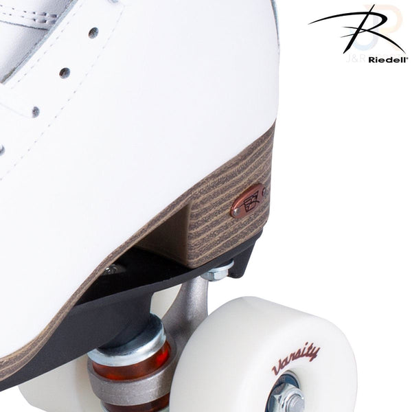 Riedell 120 Raven - White - Width Medium Quad Skates