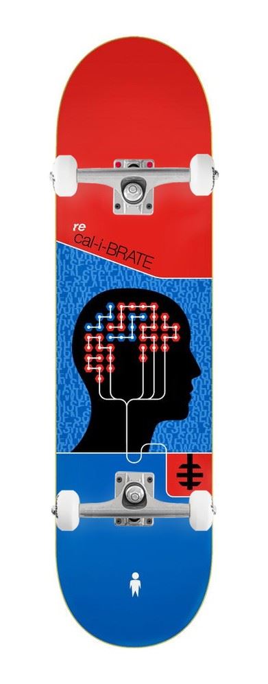 Alien Workshop Recalibrate Red/ Blue x Venom Custom Complete Skateboard - 8.25"
