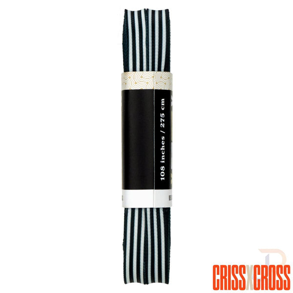 Criss Cross X Derby Laces - Official - Blk / Wht - 90