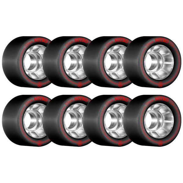 Rollerbones - Nitro Speed Black (8) - / 92a Skateboard Wheels - 59mm