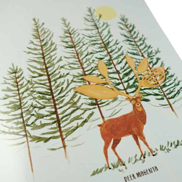 Magenta Deer Magenta Skateboard Deck - 7.875