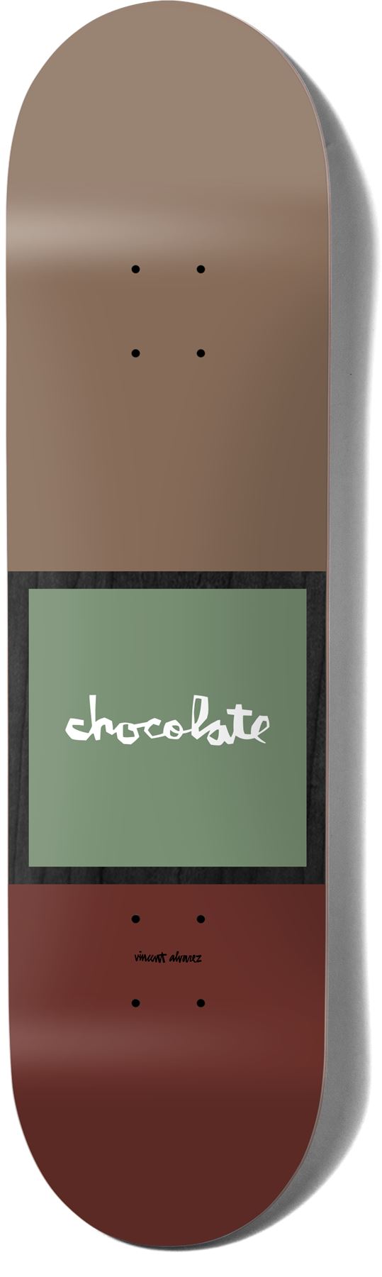 Chocolate OG Square W45D1 Vincent Alvarez Skateboard Deck - 8.0