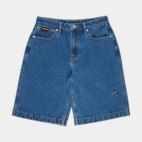 Santa Cruz Womens Shorts Flutter Flash Shorts - Classic Blue - Skatewarehouse.co.uk