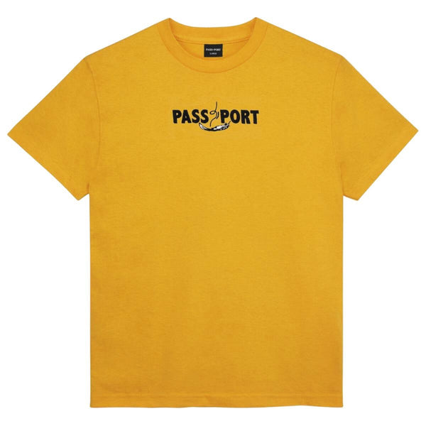 Pass~Port Featherweight Embroidery Tee (Gold) - M