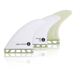 Captain Fin Co - Chippa Wilson New Bones Tri - Small - White (Futures) - S