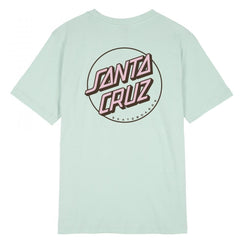 Santa Cruz Womens T-Shirt Partial Dot - Fresh Mint - Skatewarehouse.co.uk