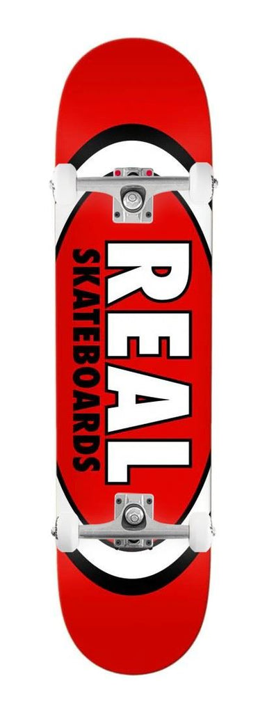 Real Team Classic Oval (Red) x Venom Custom Complete Skateboard - 8.12"