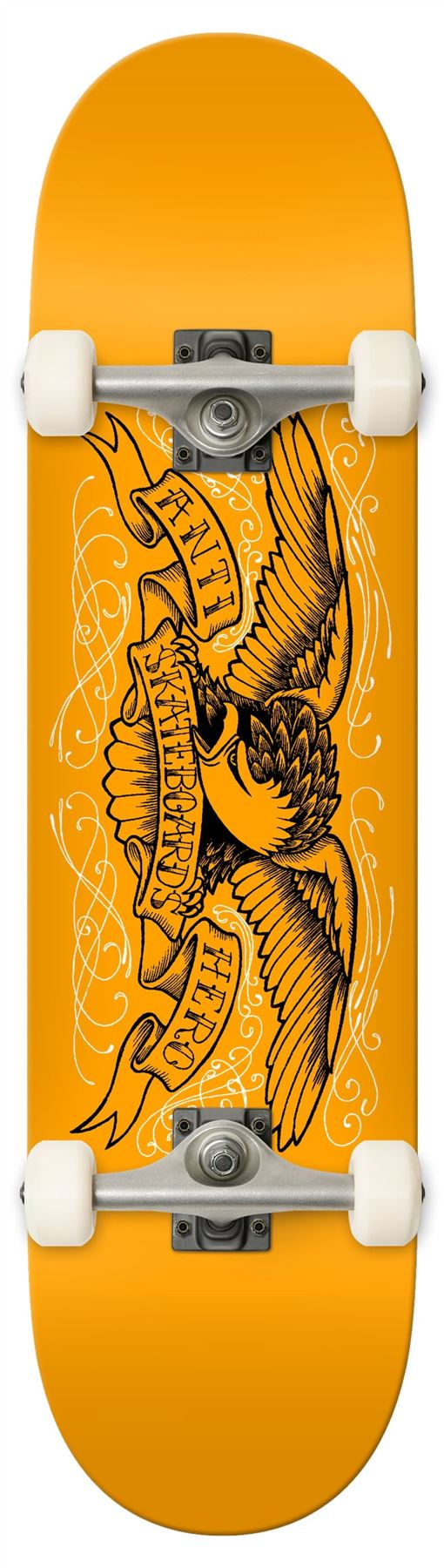 Anti Hero Pinstripe Complete Skateboard - 7.3"
