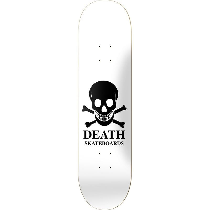 Death White OG Skull Skateboard Deck - 8.625"