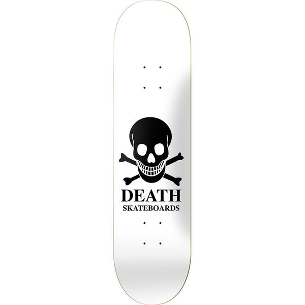 Death White OG Skull Skateboard Deck - 8.625