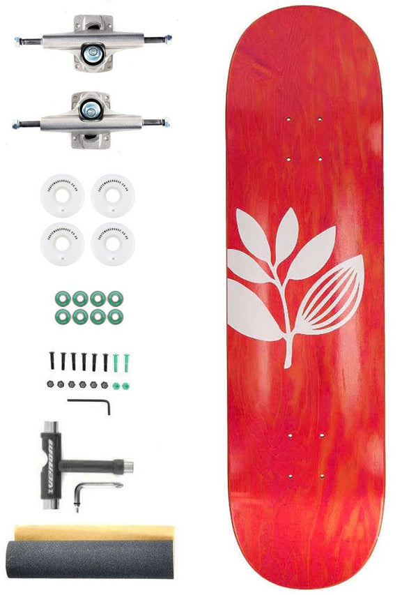 Magenta Big Plant Team Board Custom Complete Pro Skateboard Kit - 8.25