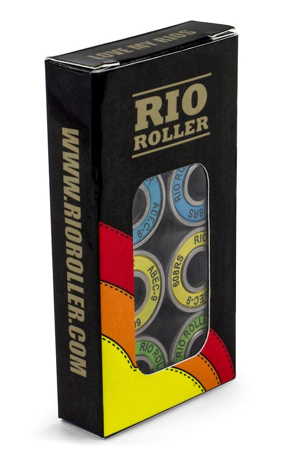 Rio Roller Quad Roller Skate Bearing Pack - x16 - ABEC 9 - Skatewarehouse.co.uk