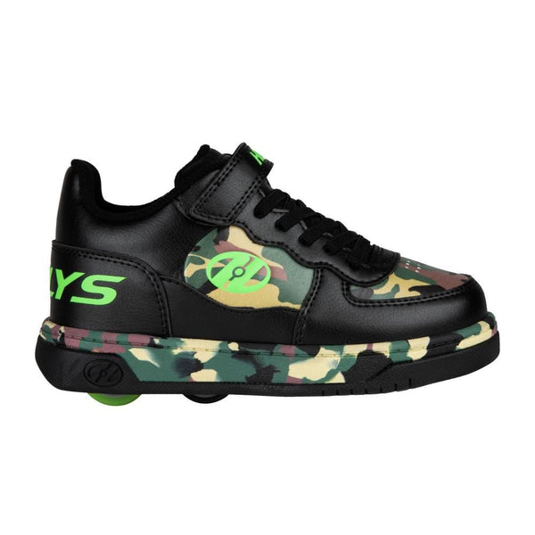 Heelys X2 Reserve Low X2  - Black / Camo / Green - Skatewarehouse.co.uk