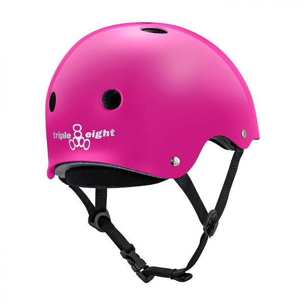 Triple Eight Helmet Deep Cover - Pink Gloss - Skatewarehouse.co.uk