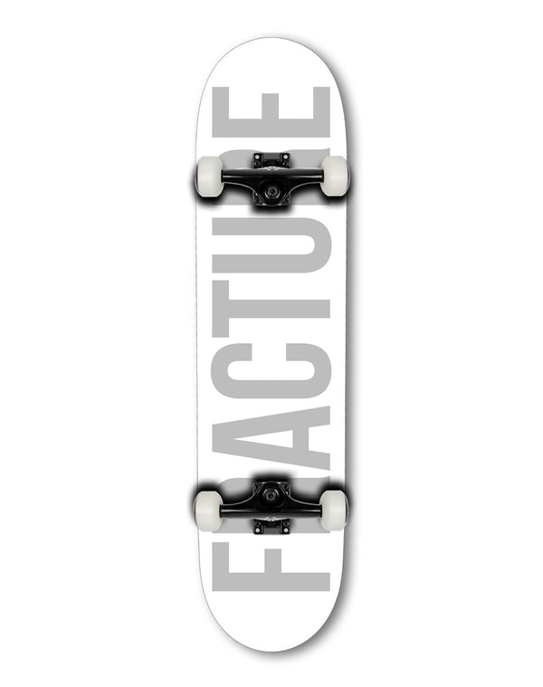 Fracture Fade White Complete Skateboard - 8.0
