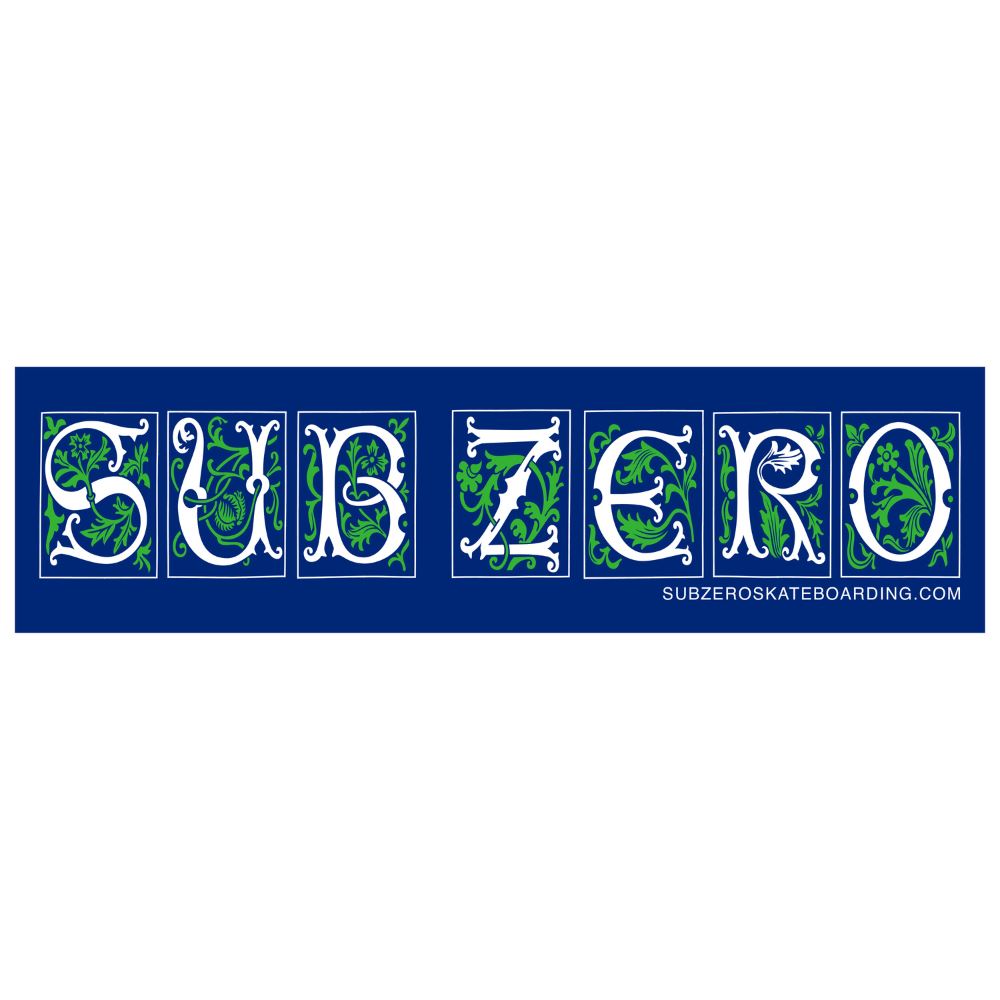 Sub-Zero Vines Bumper Sticker 5 Pack Navy One Size