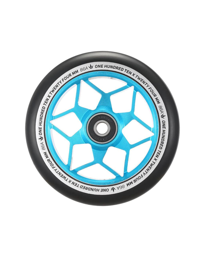 Blunt 110MM DIAMOND - Black / Teal Scooter Wheels
