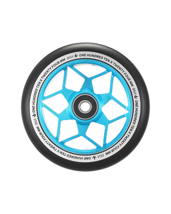 Blunt 110MM DIAMOND - Black / Teal Scooter Wheels