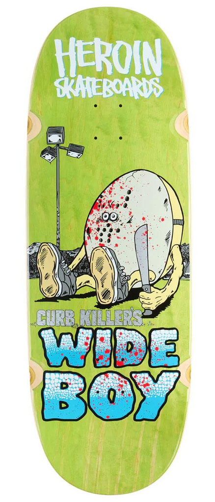 Heroin Curb Killer Wide Boy Skateboard Deck - 10.75" - Skatewarehouse.co.uk