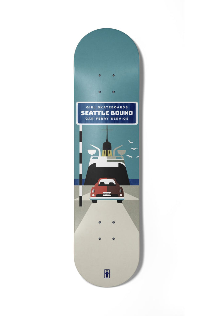 Girl Skateboard Seattle Griffin Gass Skateboard Deck - 8.5" - Skatewarehouse.co.uk