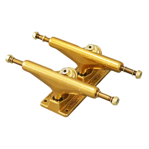 Picture Metal Custom Colour (Goldy) Skateboard Trucks - 5.25