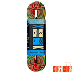 Criss Cross X Derby Laces - Trio - Grn / Red / Yel - 90" Accessories