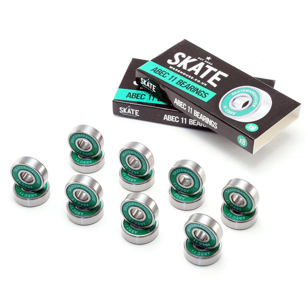 Skatewarehouse ABEC 11 Quad Inline Roller Skate Bearings x16 - Skatewarehouse.co.uk