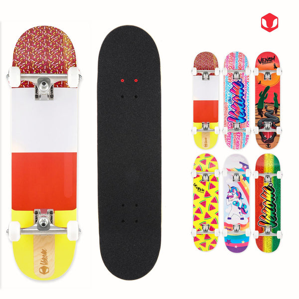 Venom Junior Complete Skateboard - Ice Lolly - 7.25