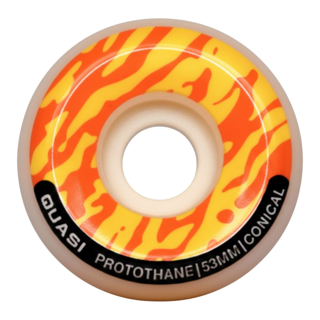 Quasi P-Thane Conical Shape (Orange) Skateboard Wheels - 53mm