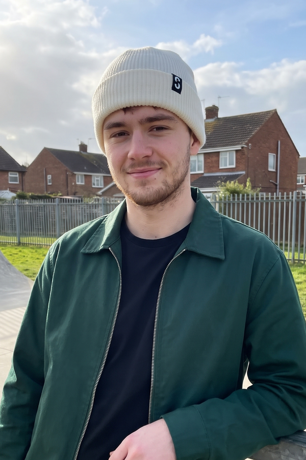 Skatewarehouse Beanie - White - One Size