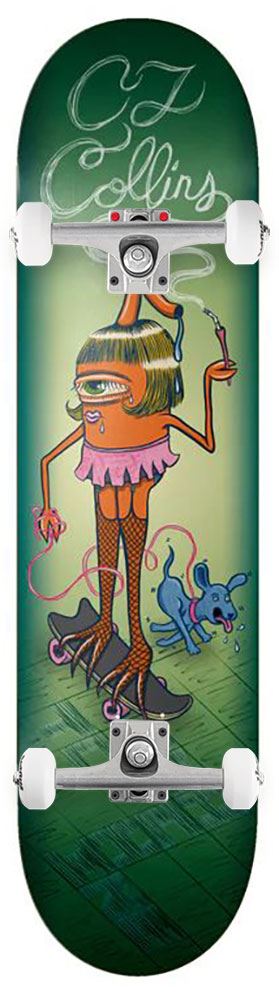 Toy Machine CJ Collins 'Sect Girl' x Venom Custom Complete Skateboard - 8.5