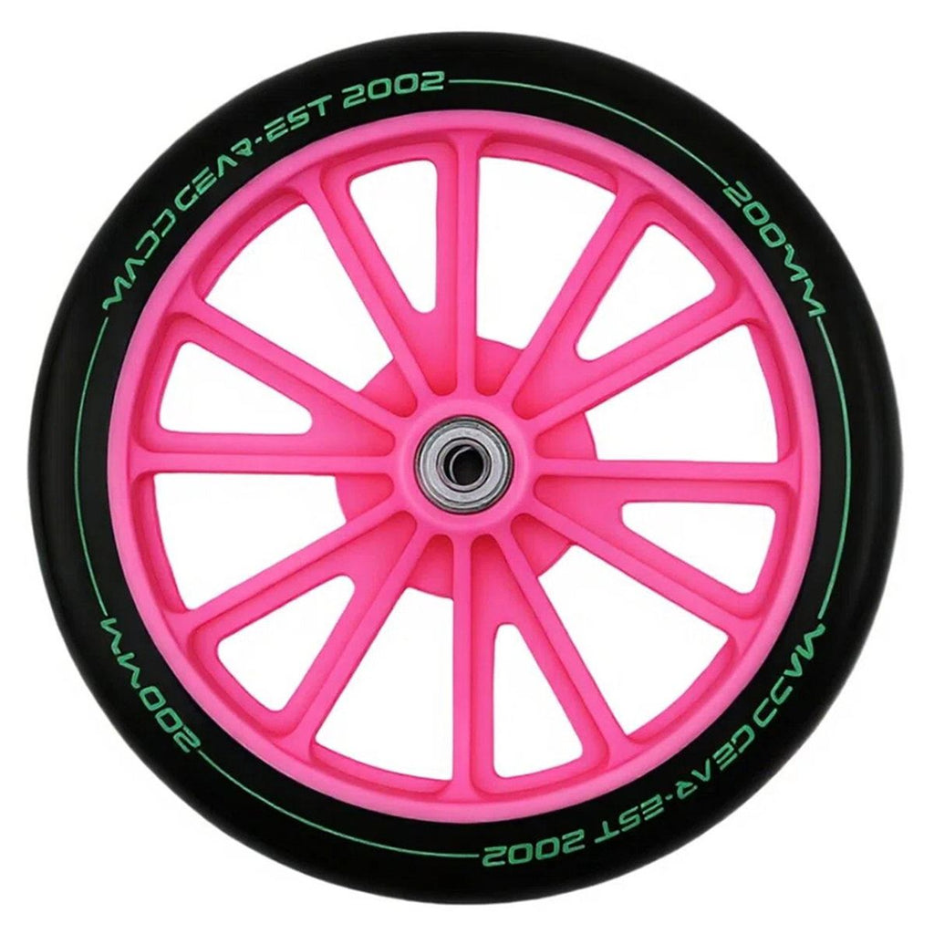 Kruzer Replacement - 200mm - Black / Pink inc Bearings Scooter Wheels