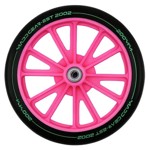 Kruzer Replacement - 200mm - Black / Pink inc Bearings Scooter Wheels