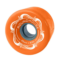 Carver Skateboards Roundhouse - Slicks - Orange Glo (83A) Skateboard Wheels - 65mm