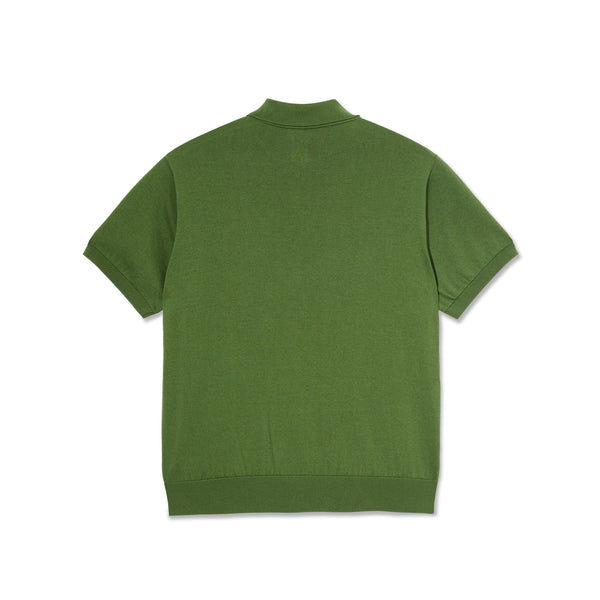 Polar Skate Co Miles Polo Shirt (Garden Green) - 3