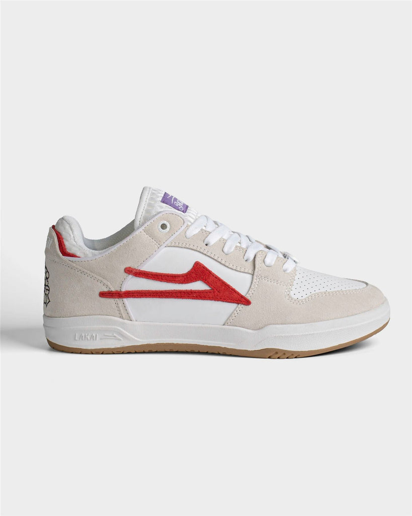 Lakai Telford Low Skate Shoes Jacker White