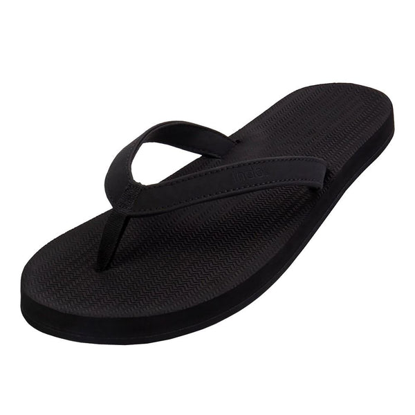 Indosole - Womens Flip Flops - ESSNTLS - Black Shoes